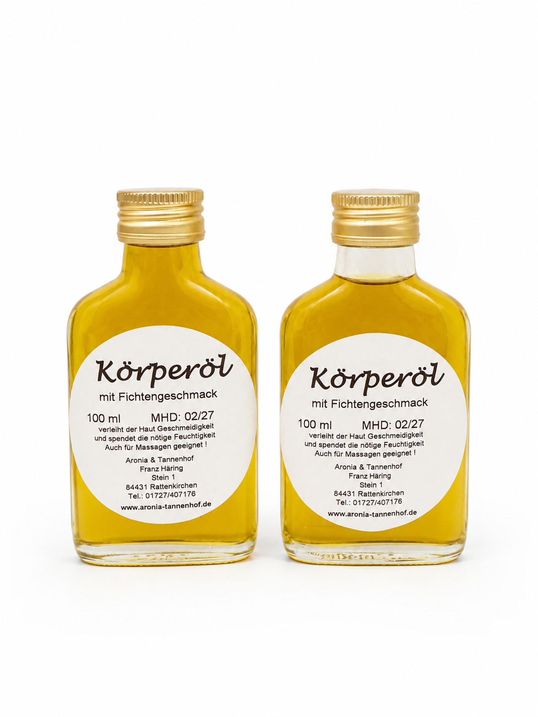 Körperöl mit Fichtengeruch